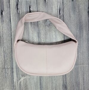 Campsite NWOT Soft Pink Twist Pebbled Vegan Leather Shoulder Bag